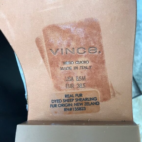 VINCE Cabria 3 Genuine Shearling LinedCombat Boot - Picture 10 of 10